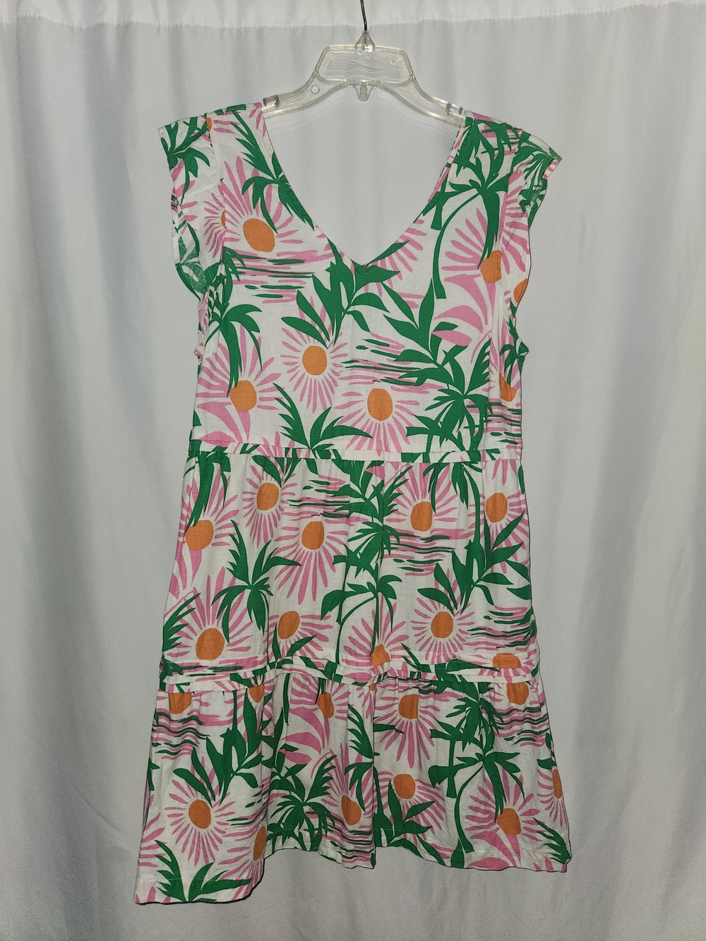 Floral V-Neck Tiered Summer Dress #carefree #bohemian #flowing #coastal #resort